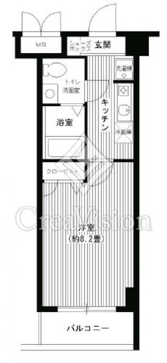 イーリスネオ　209号室　間取り