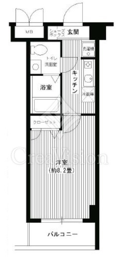 イーリスネオ　505号室　間取り