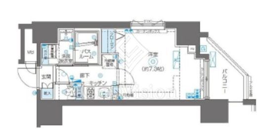 ZOOM川崎Second　1005号室　間取り