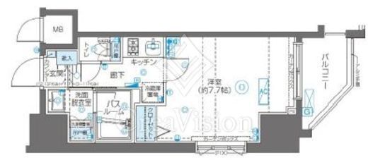 ZOOM川崎Second　801号室　間取り
