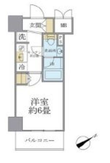 レスピール川崎　311号室　間取り