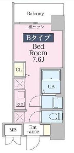 ファインプレイス川崎　302号室　間取り