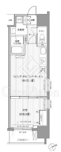 ダイイチフレア川崎　804号室　間取り