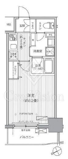 ダイイチフレア川崎　806号室　間取り