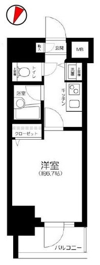 ガーラ・グランディ川崎　806号室　間取り