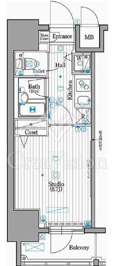 ガーラ・グランディ川崎　406号室　間取り