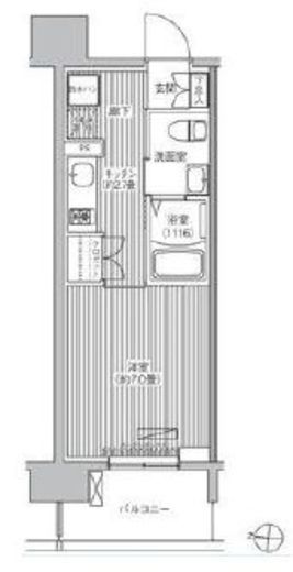 セントラーレ新城　204号室　間取り