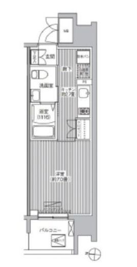 セントラーレ新城　704号室　間取り