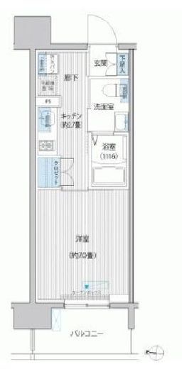 セントラーレ新城　303号室　間取り