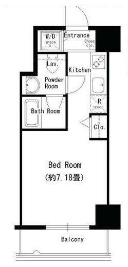 DORMOUSE TOWER　602号室　間取り