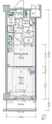 MAXIV宮崎台 (マキシヴ宮崎台)　214号室　間取り