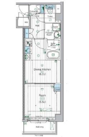 MAXIV宮崎台 (マキシヴ宮崎台)　215号室　間取り