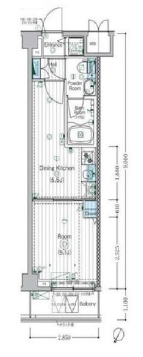 MAXIV宮崎台 (マキシヴ宮崎台)　312号室　間取り