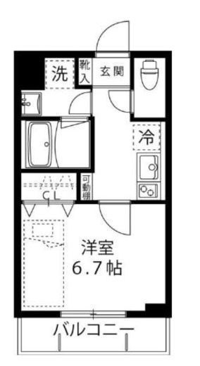 LOC’S SAGINUMA (ロックス鷺沼)　125号室　間取り