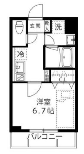 LOC’S SAGINUMA (ロックス鷺沼)　208号室　間取り
