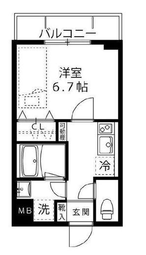LOC’S SAGINUMA (ロックス鷺沼)　214号室　間取り
