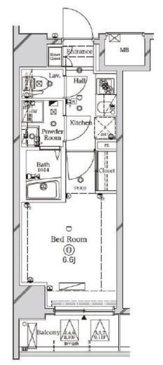 ラフィスタ川崎Ⅱ　307号室　間取り