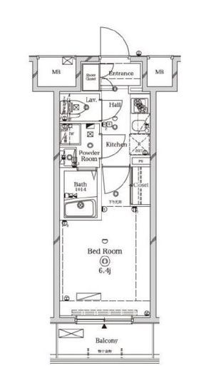 ラフィスタ川崎Ⅱ　704号室　間取り
