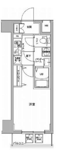 ジェノヴィア川崎駅グリーンヴェール　908号室　間取り