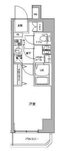ジェノヴィア川崎駅グリーンヴェール　909号室　間取り