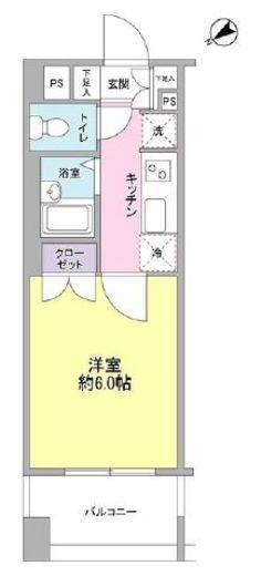 プロスペール溝の口　303号室　間取り