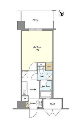 インプルーブ新川崎　602号室　間取り