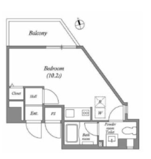 インプルーブ新川崎　604号室　間取り