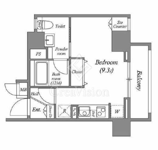 インプルーブ新川崎　701号室　間取り