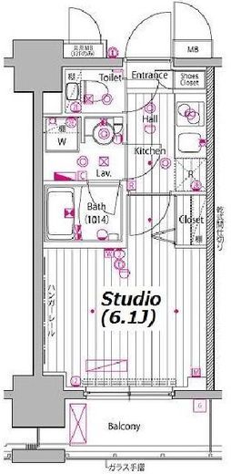 ガーラ・プレシャス川崎　705号室　間取り