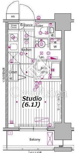 ガーラ・プレシャス川崎　919号室　間取り