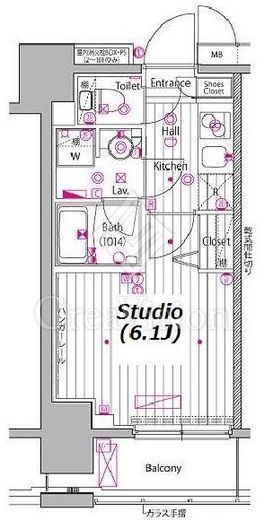 ガーラ・プレシャス川崎　921号室　間取り