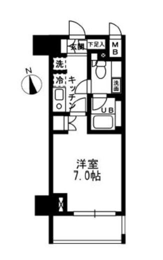 ウィスティリア高津　303号室　間取り