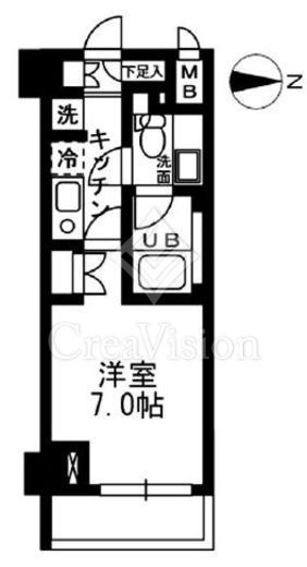 ウィスティリア高津　213号室　間取り
