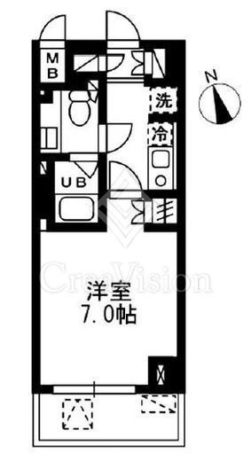 ウィスティリア高津　304号室　間取り