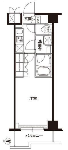 ルーブル武蔵新城六番館　512号室　間取り