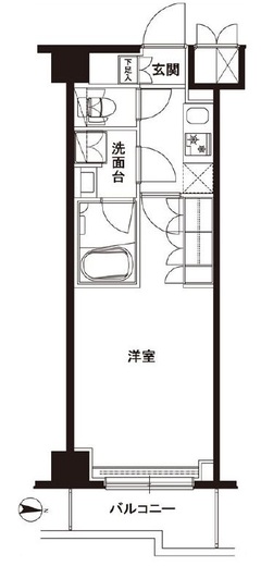 ルーブル武蔵新城六番館　609号室　間取り