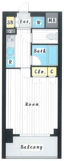 スペーシア川崎Ⅲ　310号室　間取り