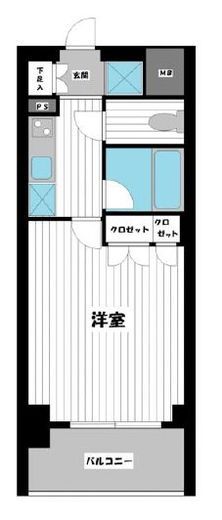 スペーシア川崎Ⅲ　704号室　間取り