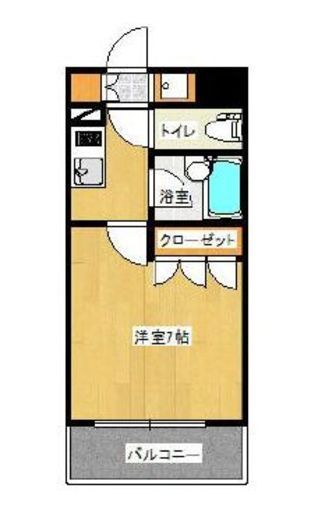 スペーシア川崎Ⅲ　804号室　間取り