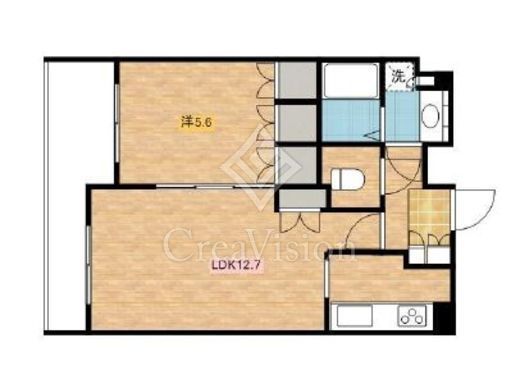 スペーシア川崎Ⅲ　910号室　間取り