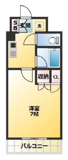 スペーシア川崎Ⅲ　503号室　間取り