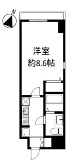 コモド川崎　301号室　間取り