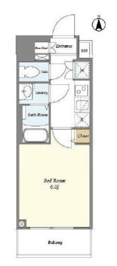 KDXレジデンス川崎　804号室　間取り