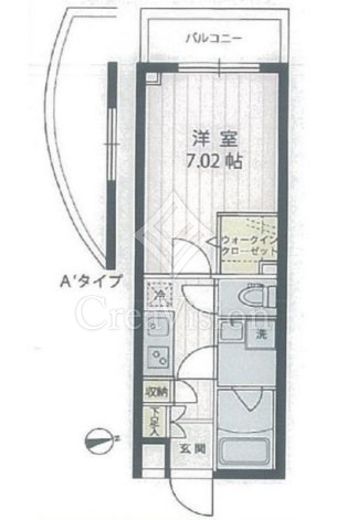 アプリーレ宮崎台2　501号室　間取り