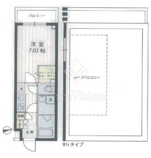 アプリーレ宮崎台2　509号室　間取り