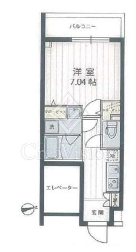 アプリーレ宮崎台2　504号室　間取り