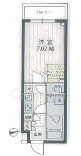 アプリーレ宮崎台2　507号室　間取り