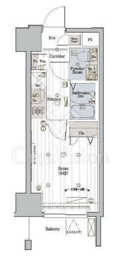 メイクスデザイン川崎Ⅱ　401号室　間取り