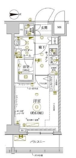 レアライズ新丸子　1003号室　間取り