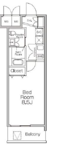 プライムアーバン新百合ヶ丘　706号室　間取り